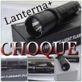 Lanterna Tática + Taser Choque 28000kv Recarregável + Forte